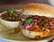 Pulled Pork Slider with Passionfruit Relish