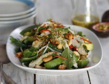 Thai Turkey Salad with Snake Beans and Passionfruit Dressing