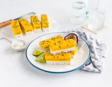 Passionfruit Vanilla Ice-block Bars